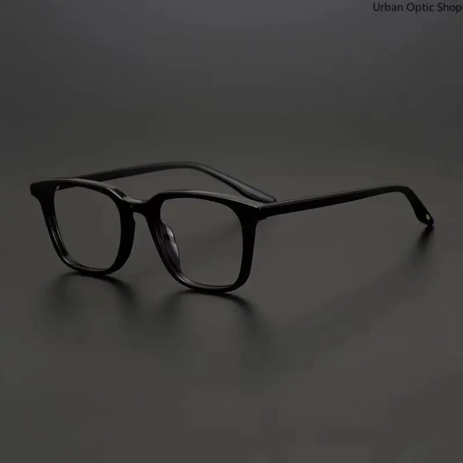 XUH Unisex Matte Trendy Square Glasses Clear Anti Blue Light Blocking Lens Full Rim Frame Tortoiseshell Temple Non Prescription Computer Eyewear