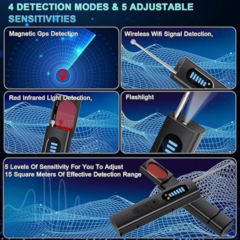 Hidden Camera Detector, GPS Tracker Detector, RF Signal Scanner, Ideal for Office, Travel, Hotel, Car, Find Hidden GPS Trackers