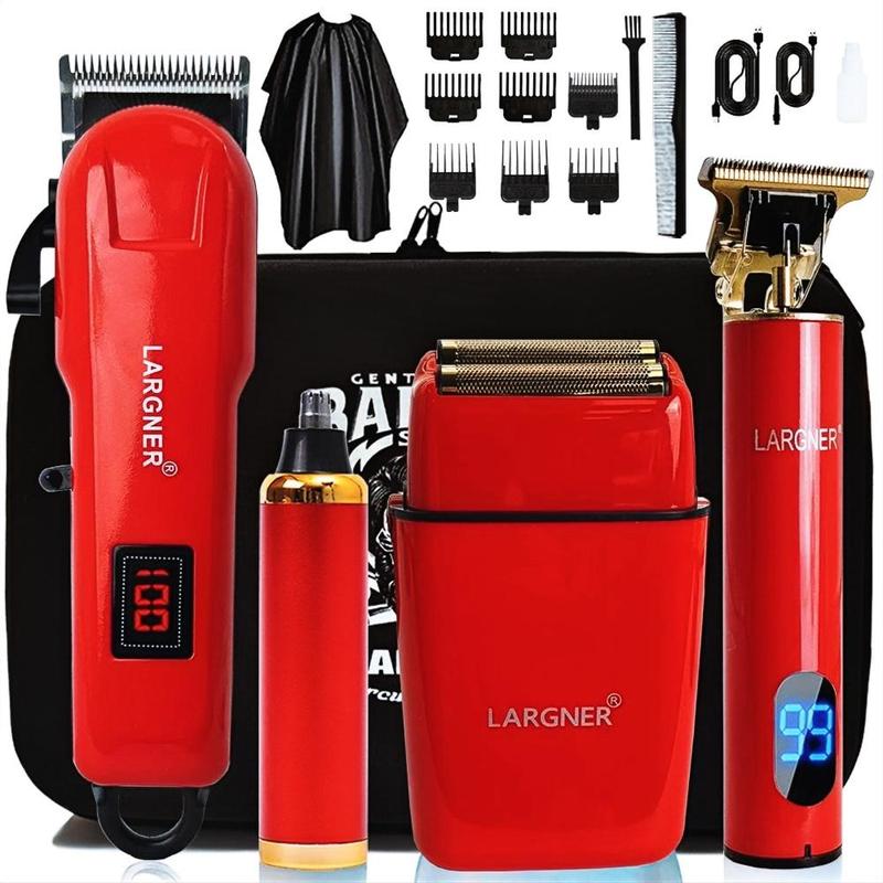 4 in 1 Hair Trimmer Kit, 1 Box USB Rechargeable Barber Clipper Set, Electric Foil Shaver, Cordless Beard Trimming for Men