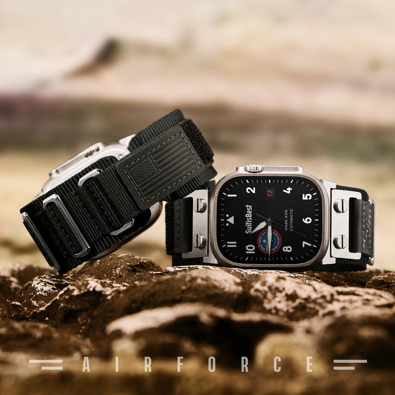 Ultra-Wide Rugged Band for Apple Watch Ultra Band 49mm 46mm 45mm 44mm 42mm(Series 3), Military Nylon Sport Strap for iWatch Ultra Series 11 10 9 8 7 6 5 4 SE