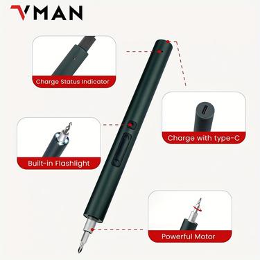 142in1 Cordless Mini Set Electric Screwdriver Set with Type-C Charging,Portable Disassembly Tools Durable Performance Versatile tools gadgets 142in1 Cordless Mini Set Electric Screwdriver Set with Type-C Charging,Portable Disassembly Tools Durable Performance Versatile tools gadgets