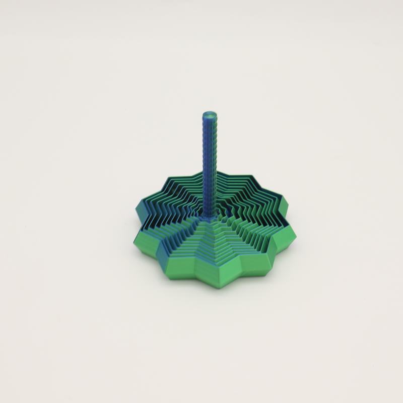 1pc 3D Printed Hexagonal Spiral Stress Relief Fidgeting Toy, Home Decor, Halloween & Christmas Gift, Party Favor, Unique Desk Accessory