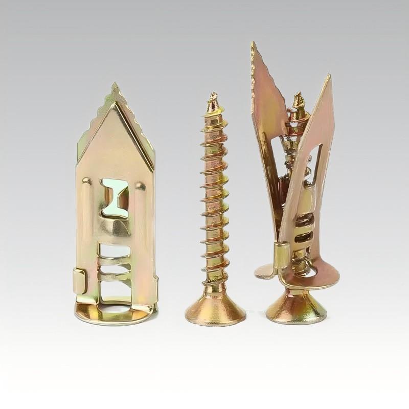 40pcs Self-Drilling Drywall Anchors and Screws Kit, 12x30mm, No Pre-Drilling Needed, Supports Up to 60 Lbs, Ideal for Home and Office