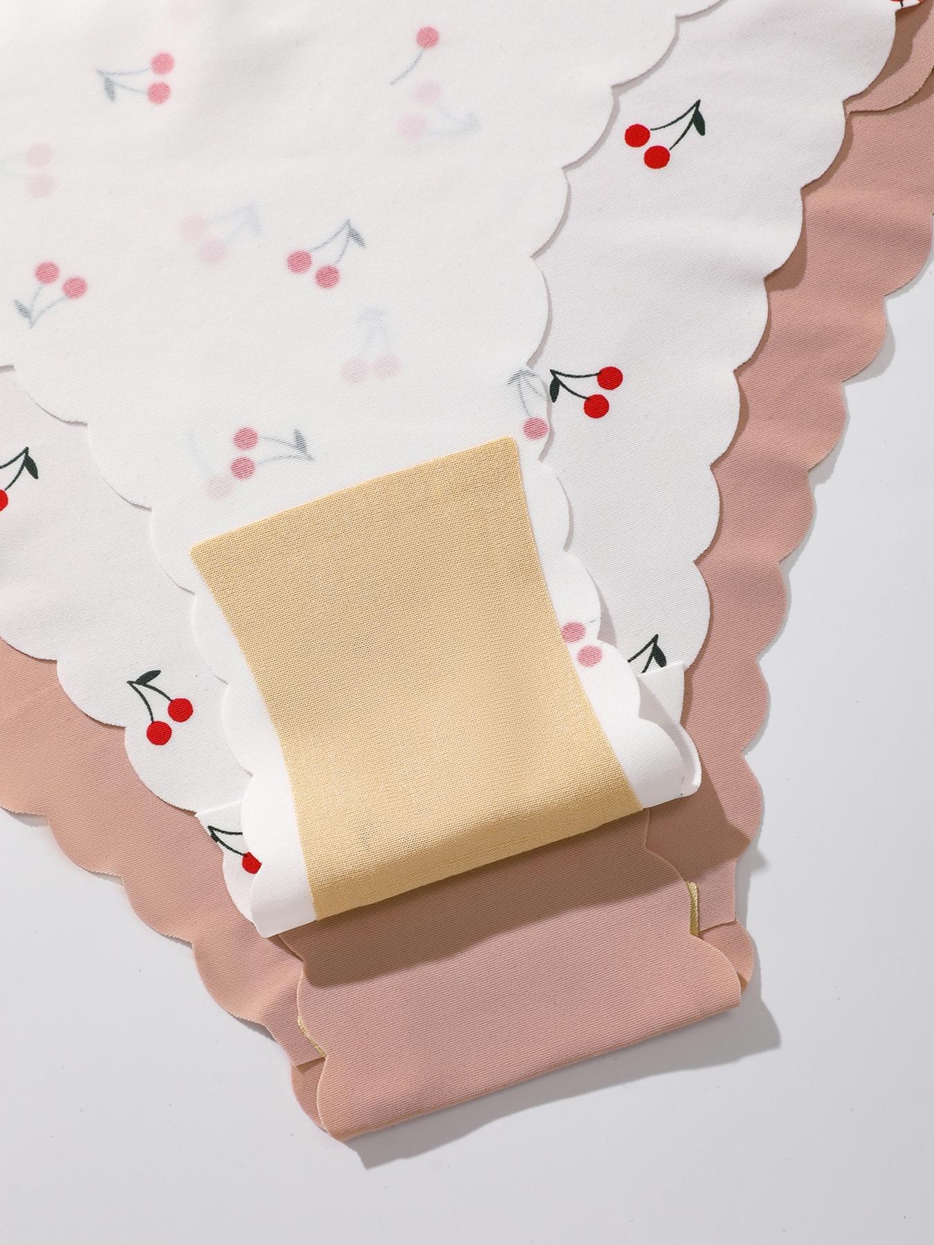 7-piece set of randomly colored wave-edged seamless one-piece triangle panties, Seamless Crotch Design, leopard print and solid color mix, sexy, comfortable, stretchy, and smooth women's underwear