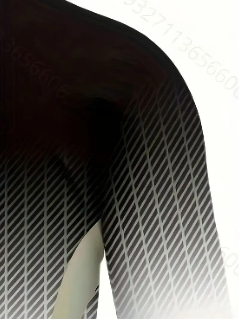 Men's Long Sleeve Gym Training Shirt, Gradient Color, Breathable Fabric, Casual Fitted Design Men's Long Sleeve Gym Training Shirt, Gradient Color, Breathable Fabric, Casual Fitted Design