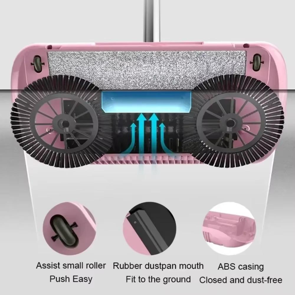 Combination of Broom and Mop Hand Push Type Scoop Household Broom and Dustpan Set Floor Magic Broom Home Cleaning Tools Sweeper Broom With Dustpan Broom Dustpan Combo