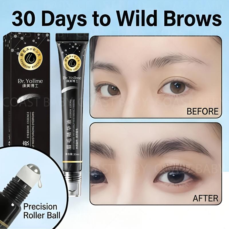 Eyebrow nourishing essence thick and slender mascara, suitable for both men and women, suitable for sparse or broken eyebrows, containing natural ingredients to help absorb, waterproof and durable wild eyebrow cream