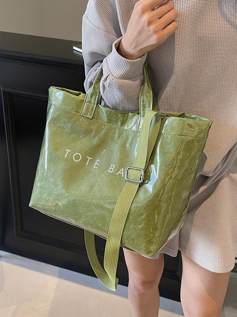 Fashion  Tote Bag, Large Capacity Shoulder Bag for Women, Casual Trendy Versatile High-quality Daily Commuting Bag, Girl Fashionable Shopping Bag, Commuter Tote Bag