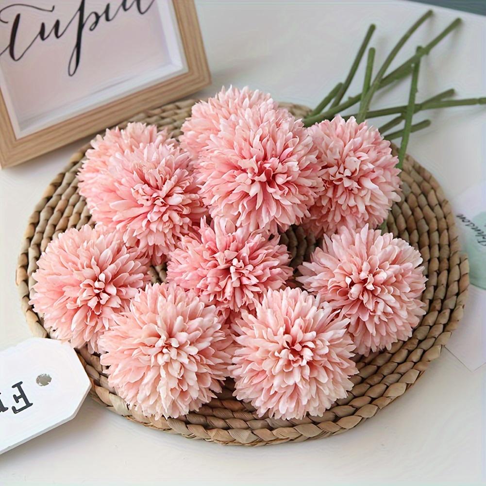 8 Stems Artificial Chrysanthemum Bouquet, Assorted Colors Available