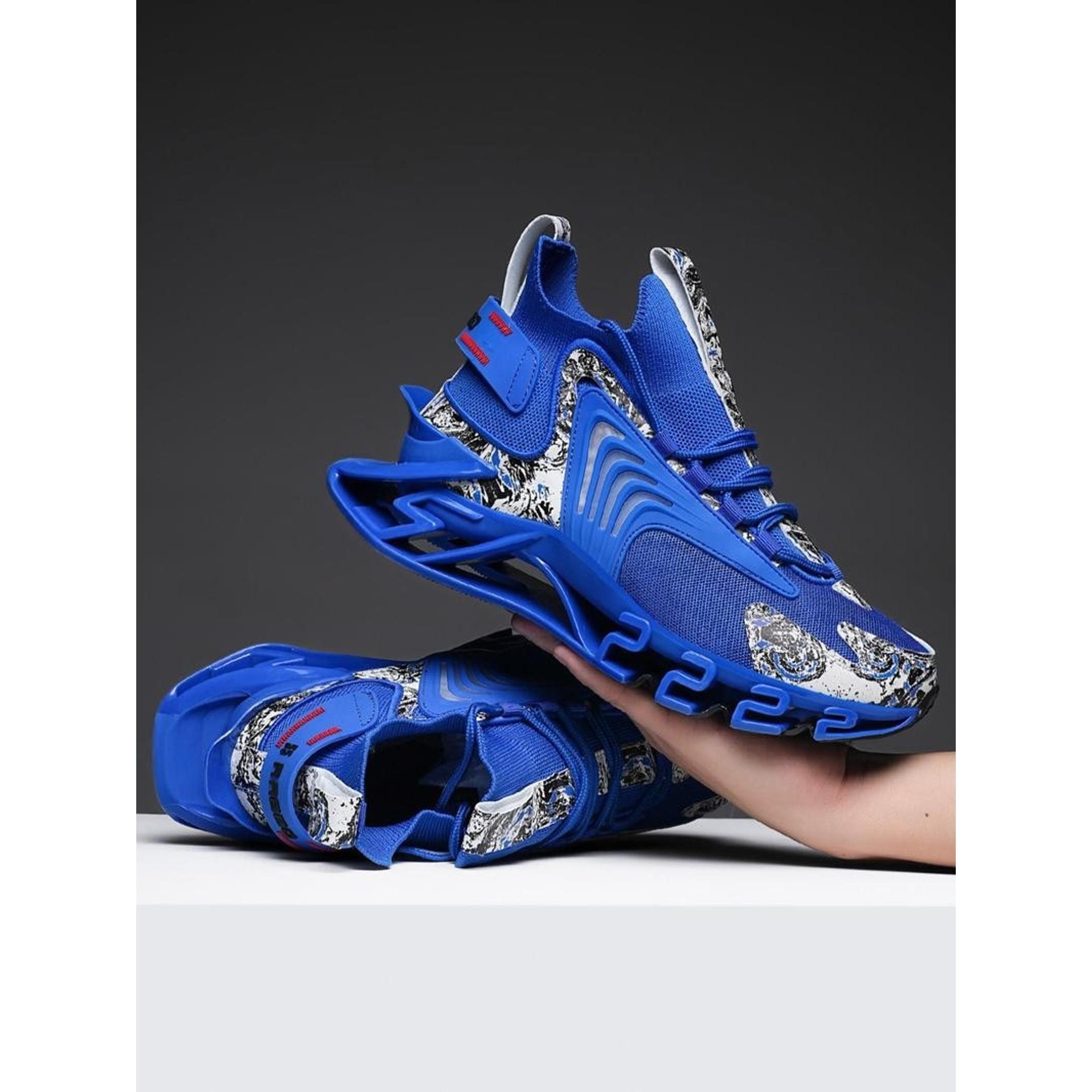 Men's Fashionable Lace Up Front Mesh Trainer Shoes,  Workout Sneakers, Casual Sports Shoes, Breathable Comfortable Sports Running Shoes, Male All-match Round Toe Designer Athletic Shoes for Daily Wear