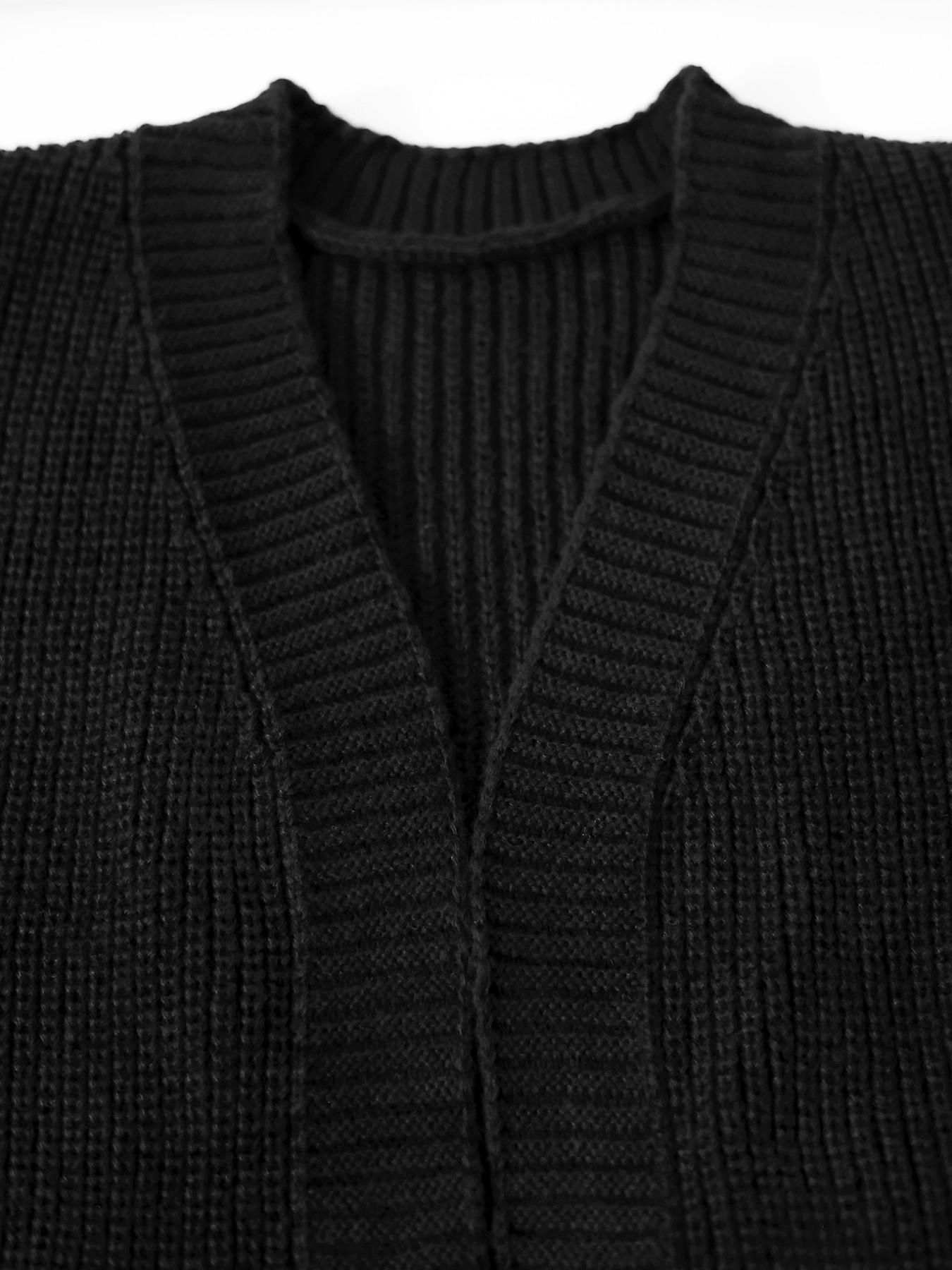 Women's Oversized Y2K Long Sleeve Cardigan, Ribbed Knit Fabric with Pockets, Loose Fit, Long Style, Perfect for Spring Fall Winter, Casual Layering