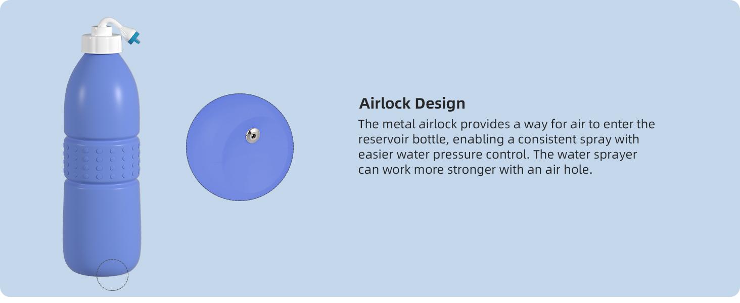 Hibbent Portable Bidet Sprayer and Travel Bidet with Hand Held Bidet Bottle for Personal Cleansing Use Extended Nozzle - Personal Hygiene Care Toilet Bidet Shower/Bathroom Bidet Spray -21.8oz(620ml) Handheld