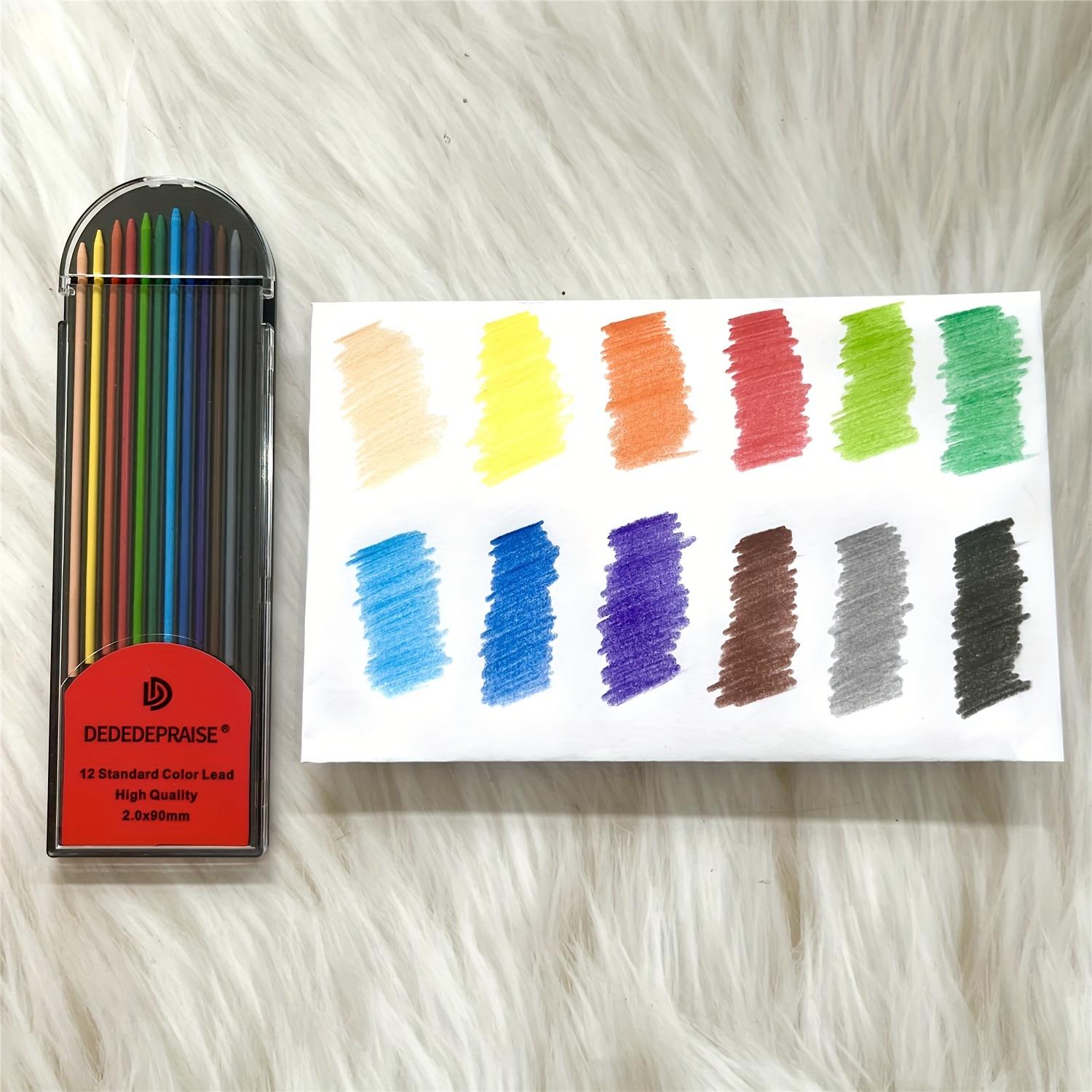 [Colored Lead Refills] Dededepraise 12/24 color 2.0mm lead.Standard,portrait,macaron,retro colored lead.Uniquely Colored Lead Refills.2.0mm lead Portable Packaging