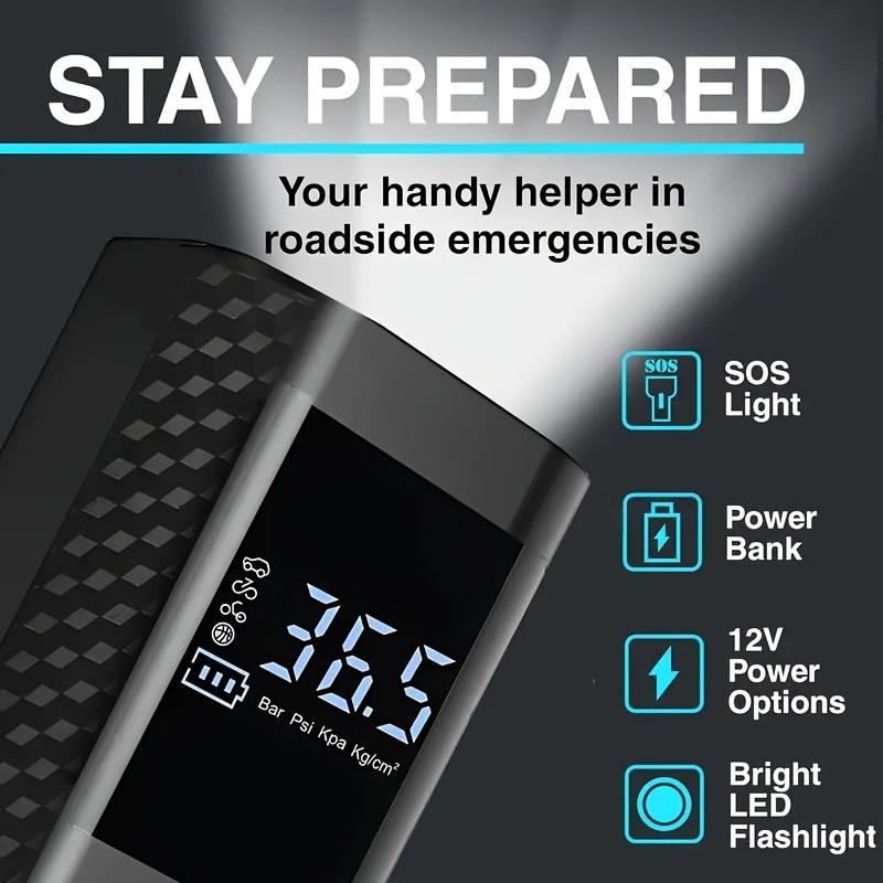 150PSI Portable Air Pump - Equipped with Digital Pressure Gauge, LED Light, USB Charging and Rechargeable Lithium Battery, Wireless Design, Suitable for Cars, Bicycles, Motorcycles, and Balls, Air Compressor, Portable Tire Inflator, Cordless Tire Inflator 150PSI Portable Air Pump - Equipped with Digital Pressure Gauge, LED Light, USB Charging and Rechargeable Lithium Battery, Wireless Design, Suitable for Cars, Bicycles, Motorcycles, and Balls, Air Compressor, Portable Tire Inflator, Cordless Tire Inflator