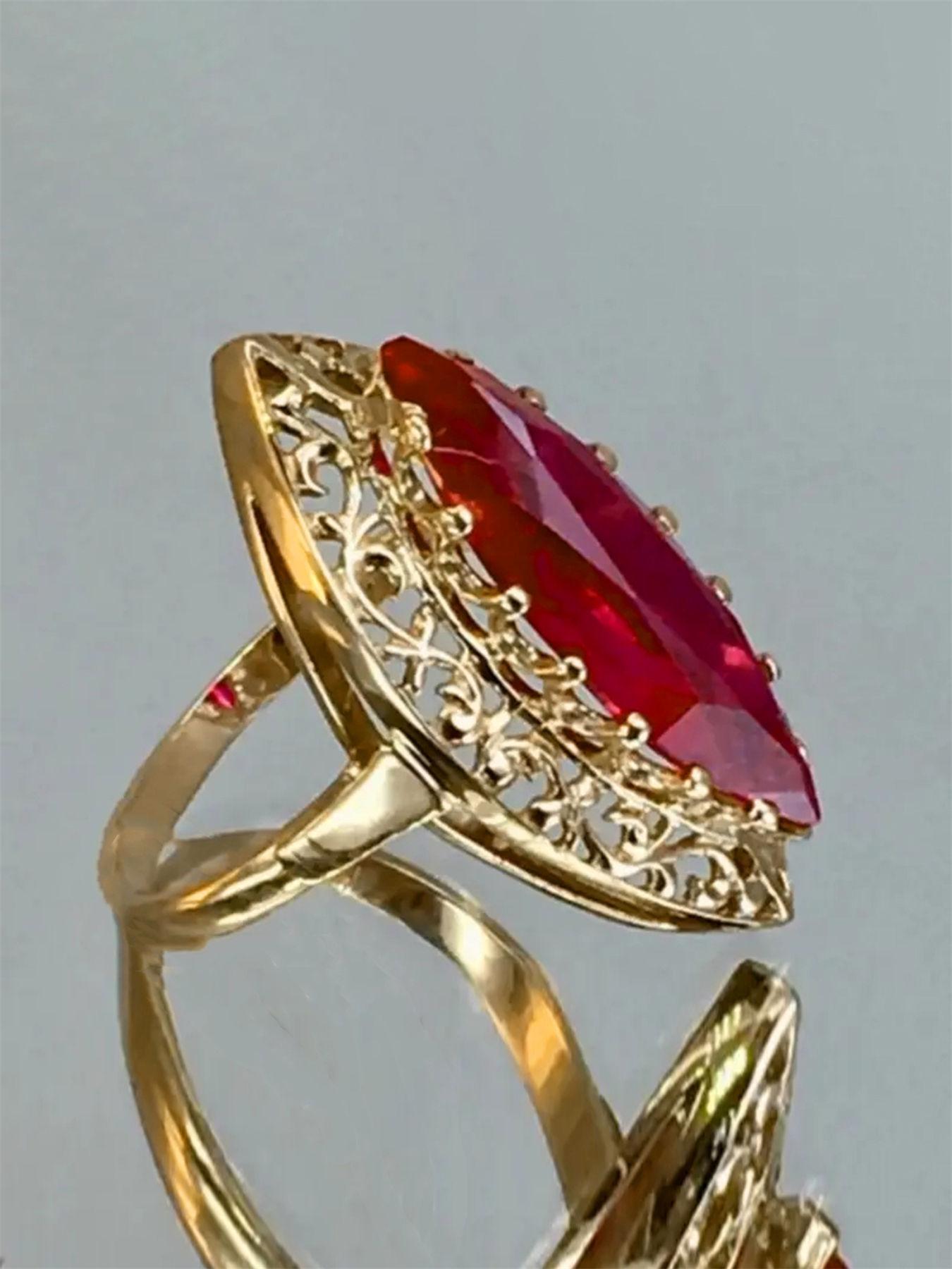 1 PC Gorgeous Cubic Zirconia Gemstone Ring For Women For Valentine's Day Gift Wedding Anniversary Party Jewelry Cubic Zirconia Rings