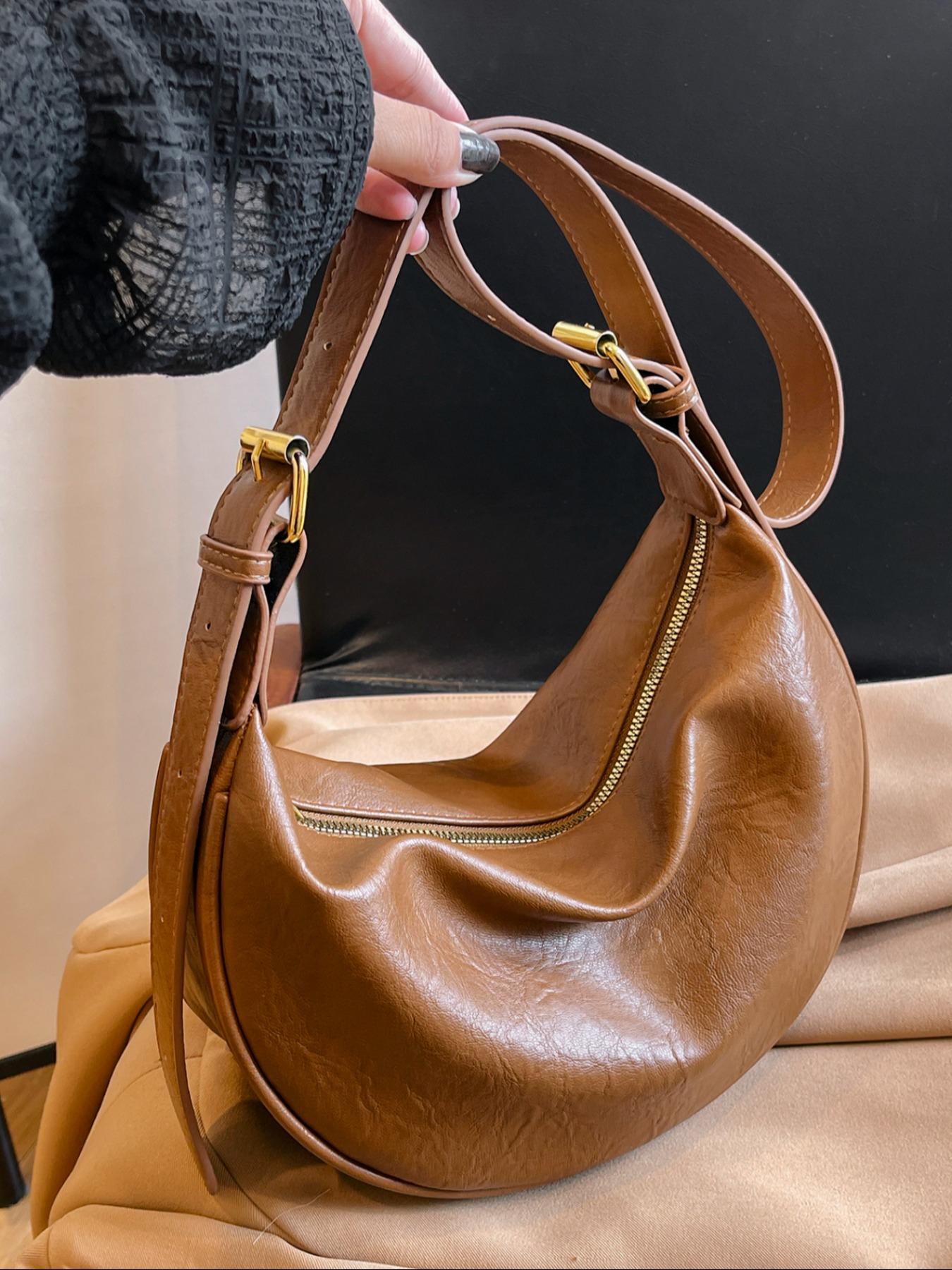 Women's Fashionable Solid Color Shoulder Bag, Casual Versatile Crossbody Bag for Daily Used, Trendy All-match Commuter Bag, Cross Body Bags
