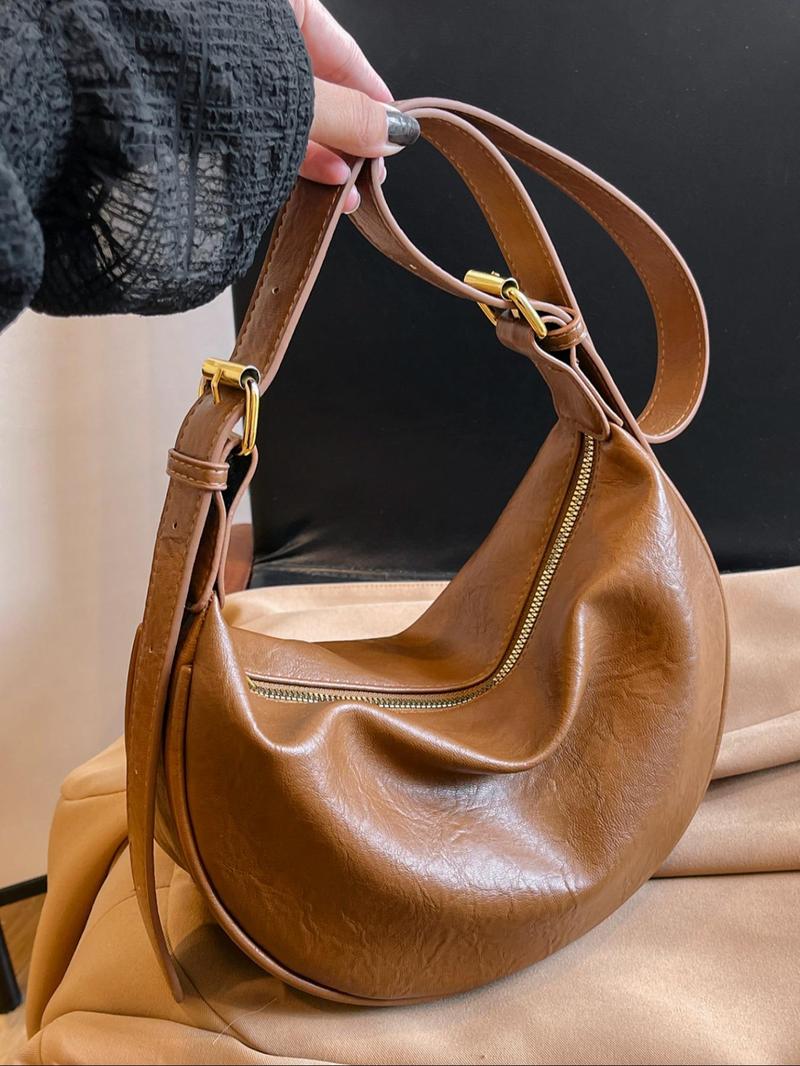Women's Fashionable Solid Color Shoulder Bag, Casual Versatile Crossbody Bag for Daily Used, Trendy All-match Commuter Bag, Cross Body Bags
