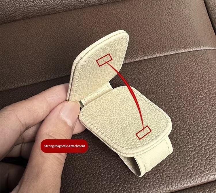 Universal Car Sun Visor Glasses Holder, Automatic Eyewear Stand, Vehicle Interior Accessory, Glasses Storage Rack, Car Organization Tool