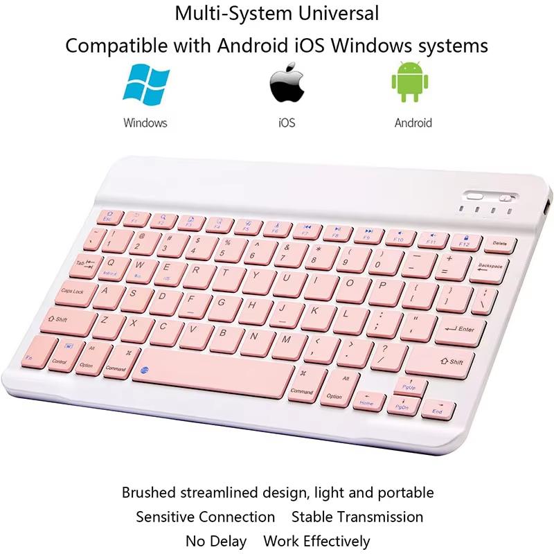 Wireless Bluetooth keyboard and mouse, lightweight keyboard and mouse, standby time of 200 days, 400 mAh battery, 5 million tapping life, Bluetooth effective distance up to 10 meters