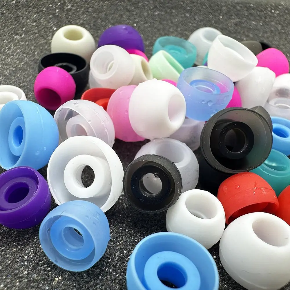 Silicone In-Ear Earphone Accessories - Transparent Earplug Covers, Rubber Caps, Ear Pads Cushions, Earbud Tips (30pcs/15pairs)