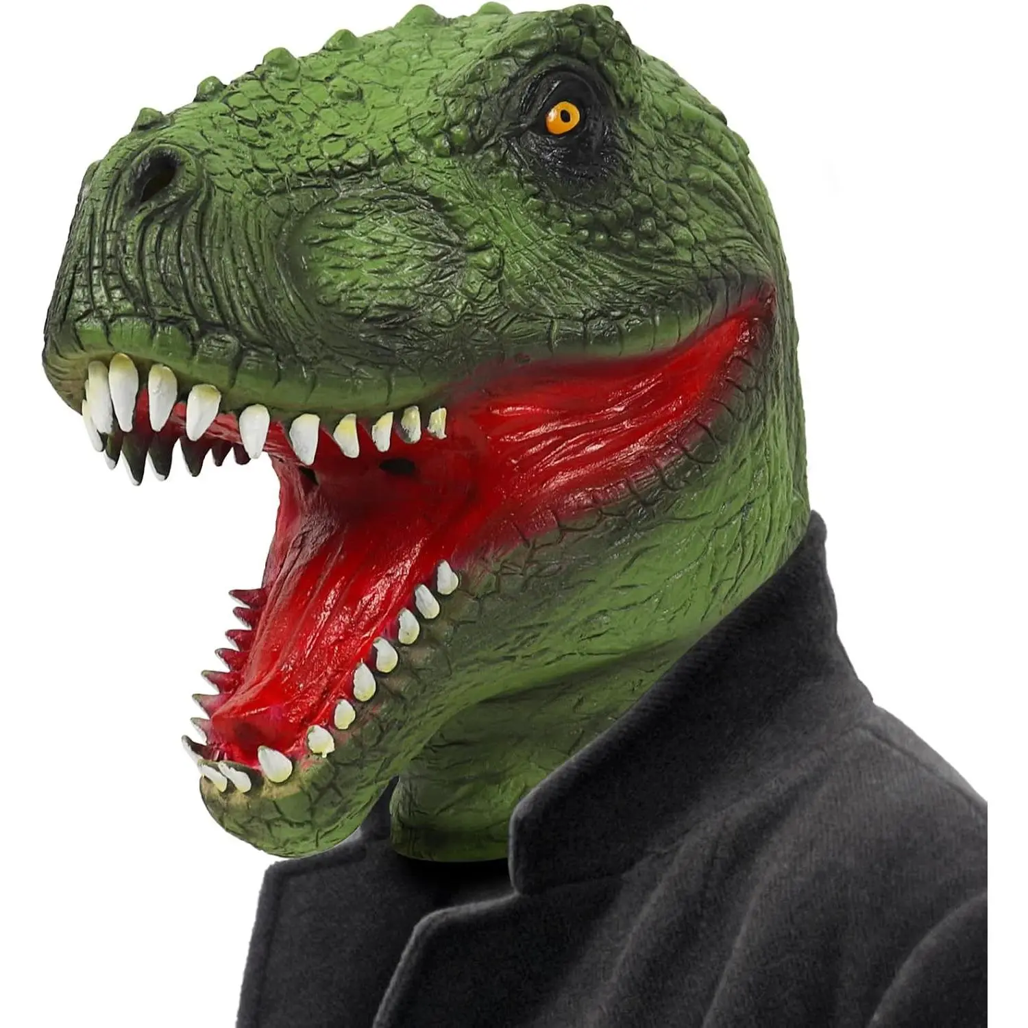 Latex Dinosaur Mask Halloween Cosplay Animal Costume Party Prop(Gift)