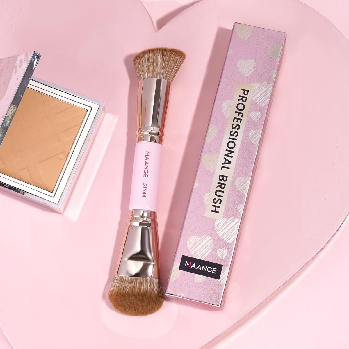 Double-ended Makeup Brush, 1 Count Professional Multifunctional Brush, Makeup Tools for Daily Makeup on Face, Gift for Women & Girl Double-ended Makeup Brush, 1 Count Professional Multifunctional Brush, Makeup Tools for Daily Makeup on Face, Gift for Women & Girl