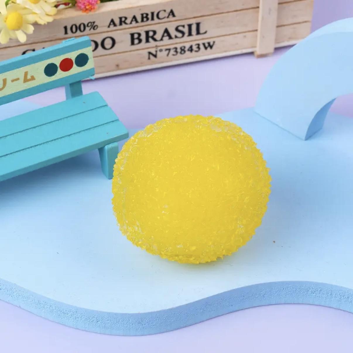 Handmade Crystal Rice Cake Ball Stress Relief Toy, Relaxing and Fun Sensory Plaything, Perfect Gift for Anxiety Reduction