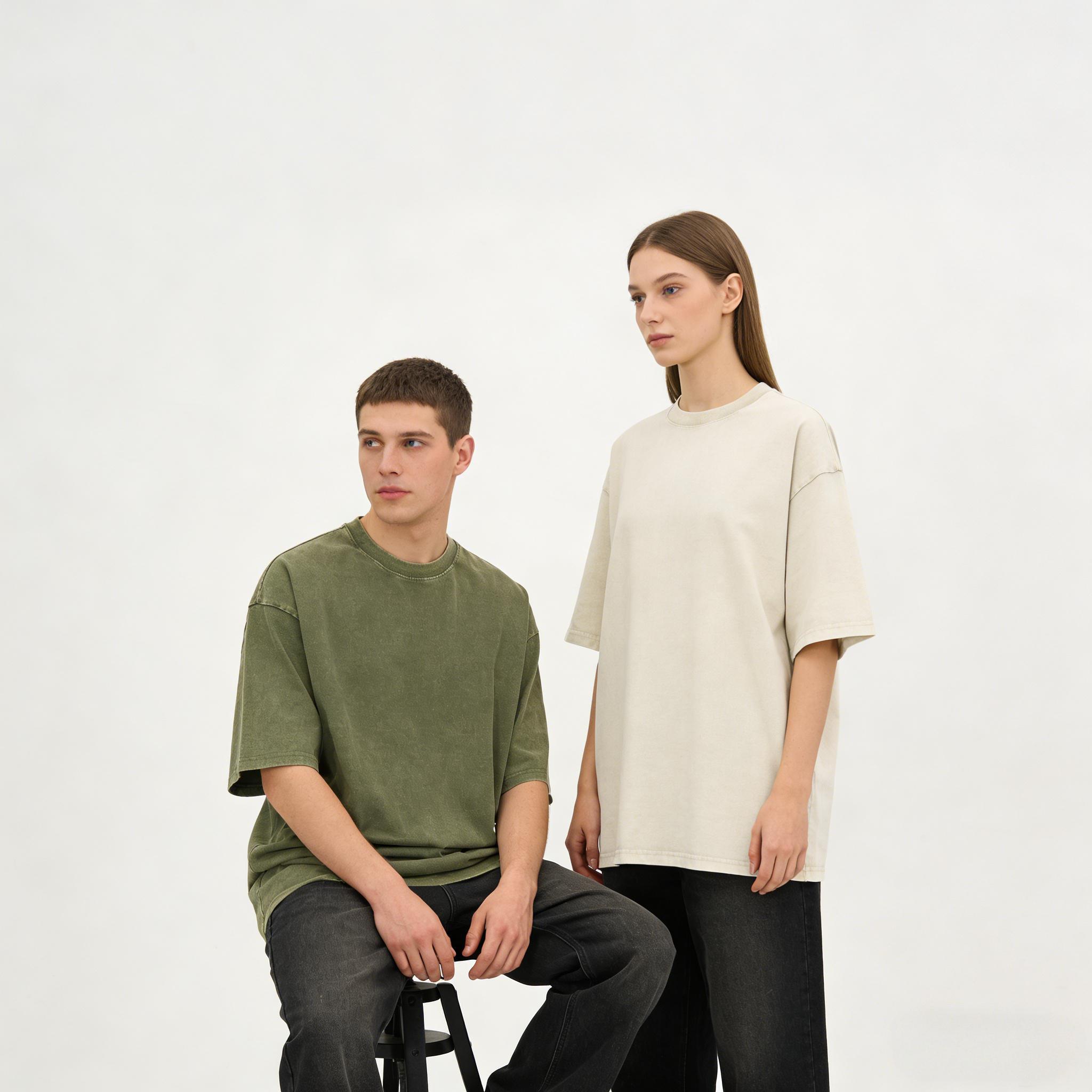 Unisex 1/3 Pack 100% Cotton Crew Neck T-Shirts, Heavyweight Short Sleeve Vintage Acid Wash Basic Tees, Casual Streetwear Tops for Men & Women Unisex 1/3 Pack 100% Cotton Crew Neck T-Shirts, Heavyweight Short Sleeve Vintage Acid Wash Basic Tees, Casual Streetwear Tops for Men & Women