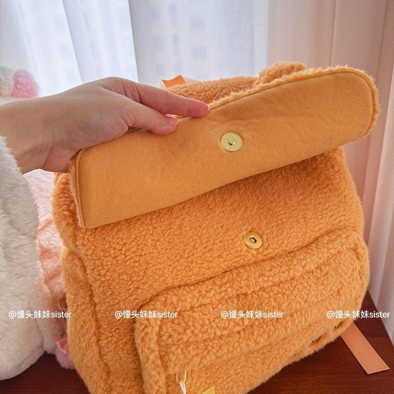 Soft Rilakkuma Korilakkuma Plush Backpack, Adorable Korilakkuma Bag Cute School Travel Backpack Gifts Girl Large Capacity