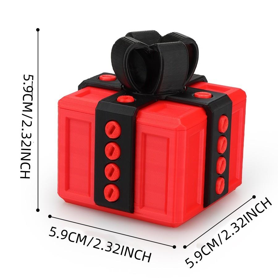 5-Piece Nested Gift Box Set with Screws, Fun Prank 3D Storage Box, Novelty Money Card Container for Christmas Birthday Packaging