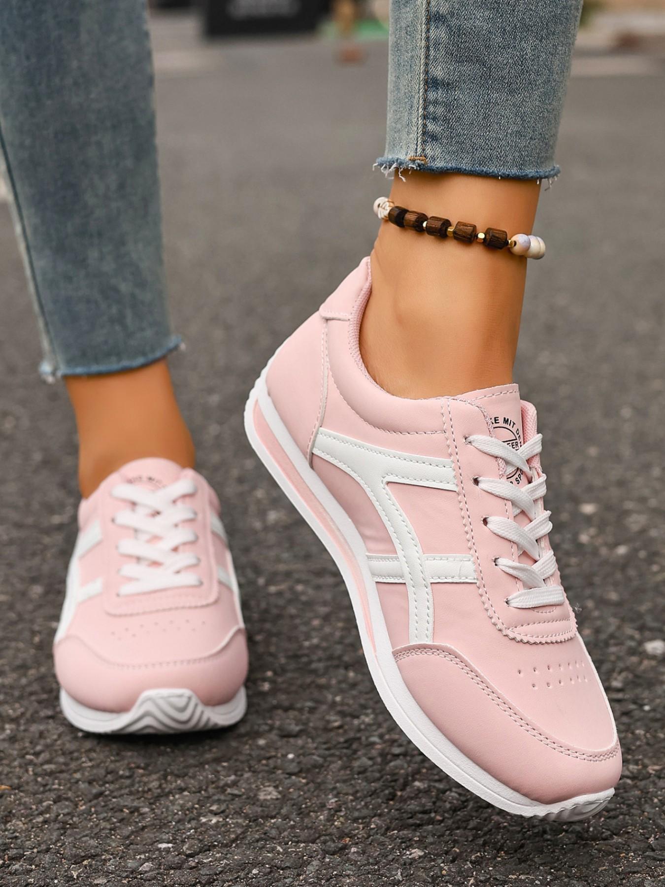 Women's Spring 2026 New Arrival Versatile Lace-Up Student Running Shoes, Low Top Casual Agony Shoes, Perfect for Everyday Wear