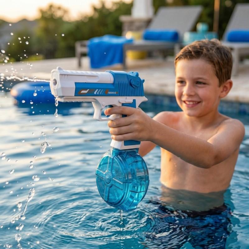 Portable Automatic Electric Water Gun, Handheld Pulse Water Gun, Outdoor Beach Pool Toy, Teen Birthday Gift, Summer Party Toy
