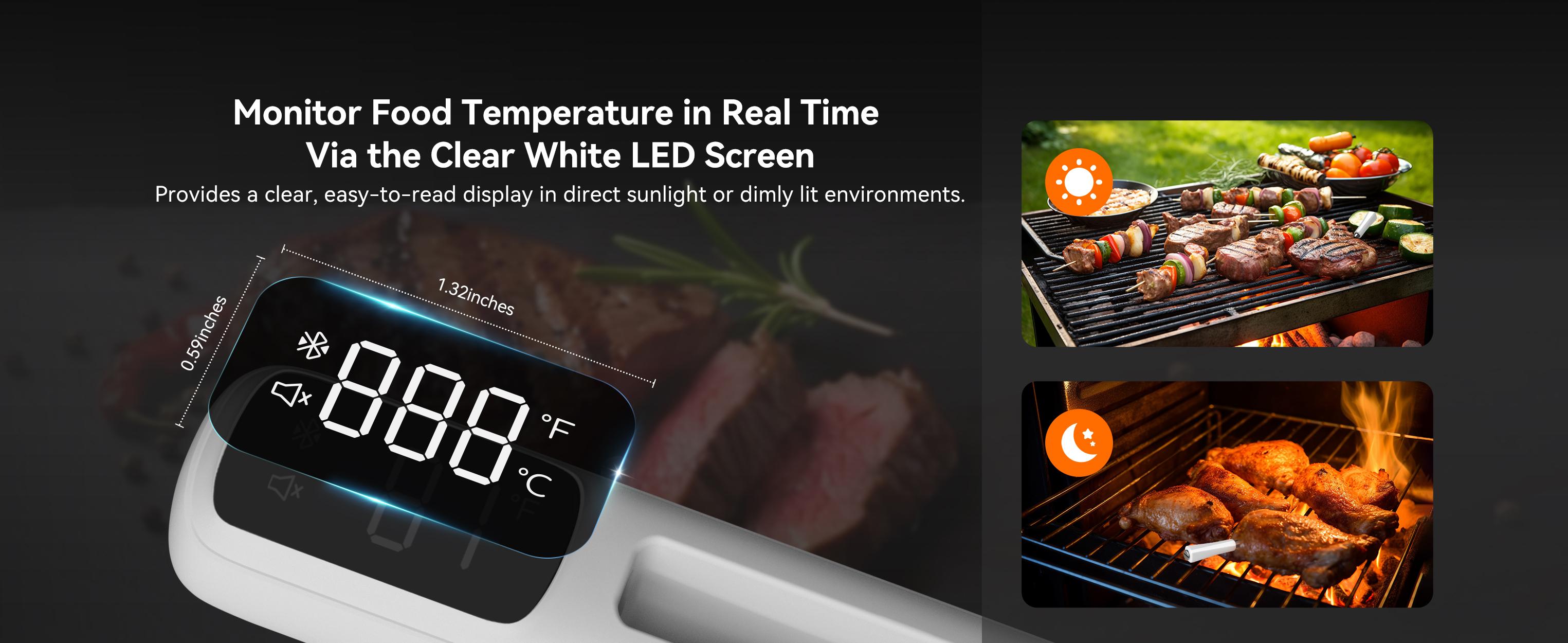 INKBIRD wireless thermometer, Bluetooth meat thermometer, waterproof, suitable for grilling, cooking, kitchen utensils TikTokShopBlackFriday Portable