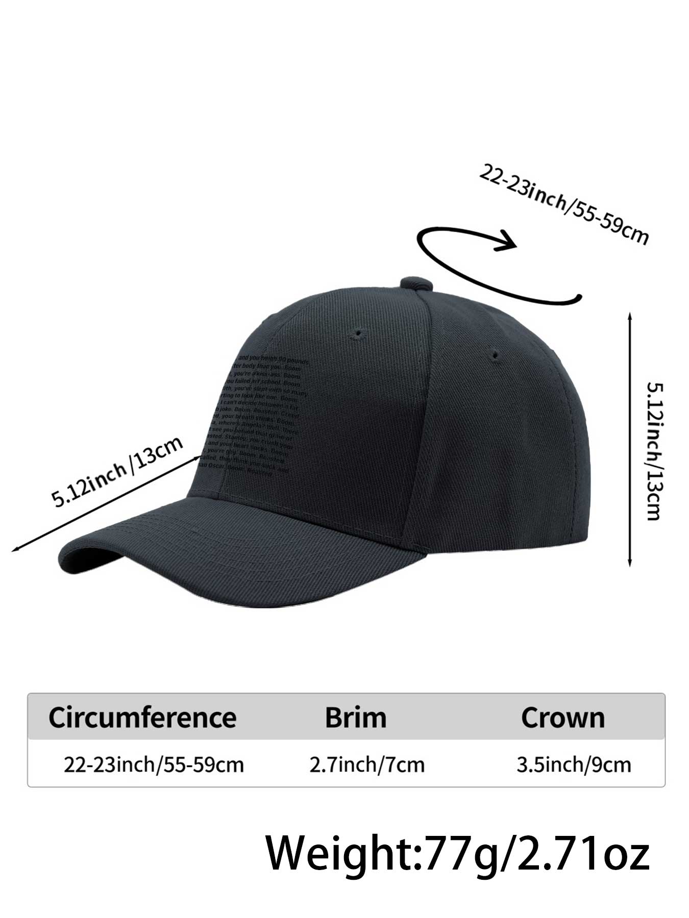 Scott's Boom Roasted Speech 2026 new model Classic Baseball Cap-Adjustable Suitable for Both Men and Women Available in Multiple Colors Comfortable Breathable Hat Suitable for Men and Women