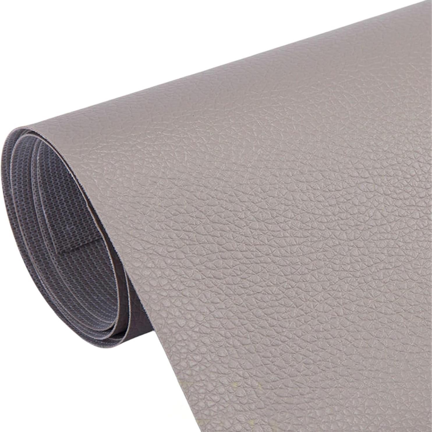 20*54 Inch Self-Adhesive Leather Sticker Patch Cuttable Sofa Repair,PVC Leatherette Waterproof Upholstery Fabric,Leather Stickers Self Adhesiveleather Repair Patch,for Car Seat, Couch, Chair