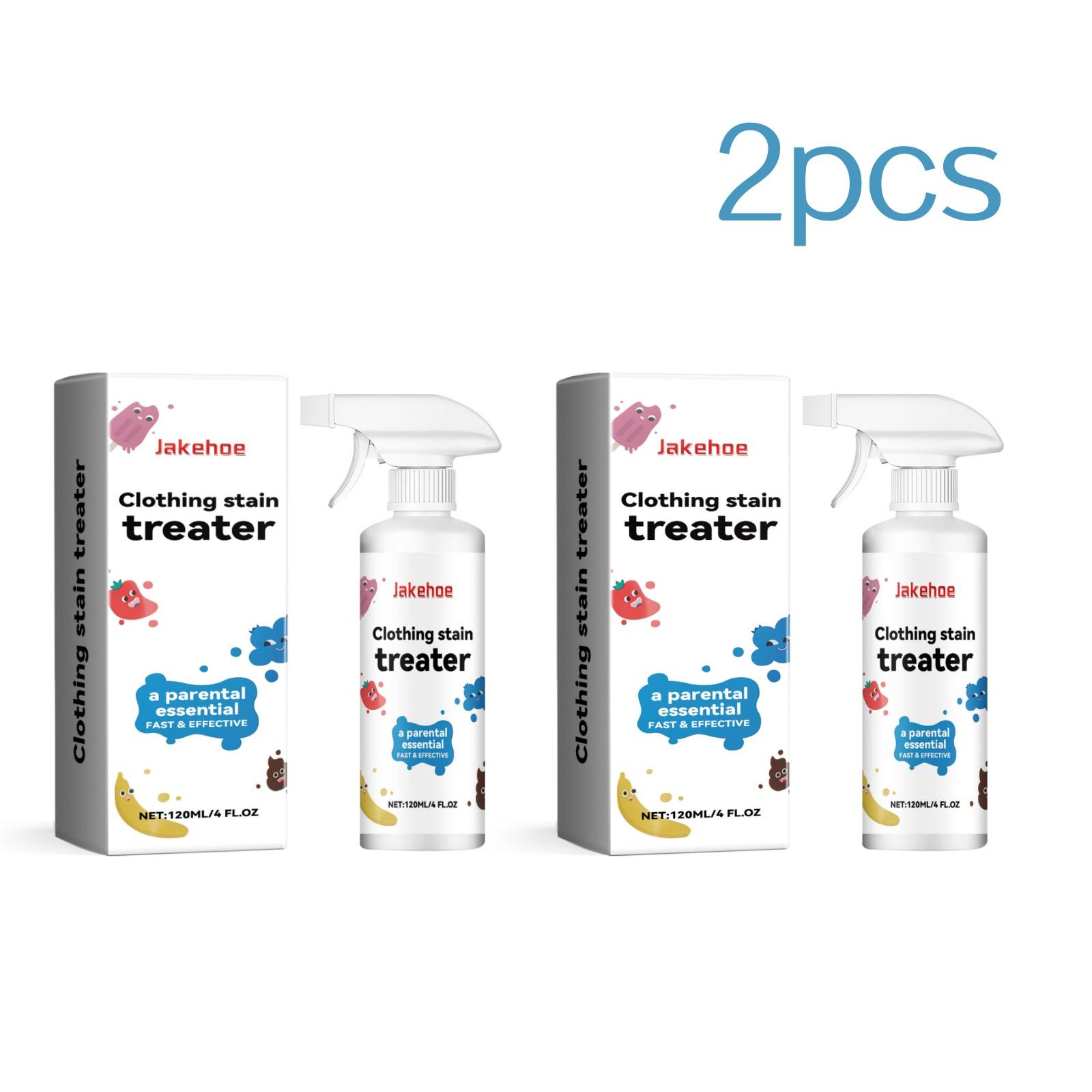 Clothing Stain Remover Spray 2-Pack, Removes Tough Stains, Gentle Oil Stain Cleaning, Fresh Scent, Easy Rinse, No Residue