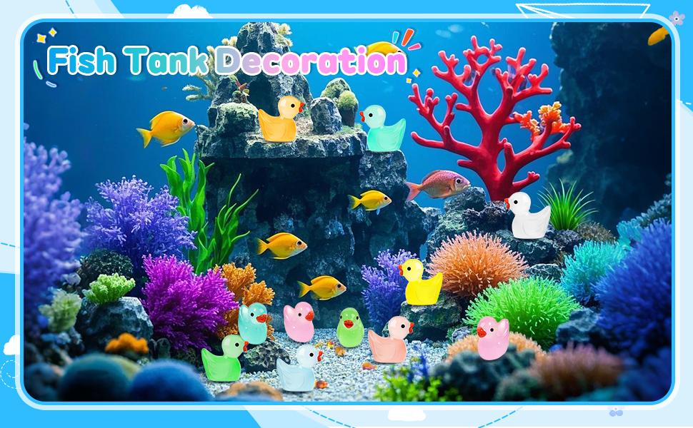 200pcs Luminous Mini Resin Ducks Animals for Valentine Tiny Dog Dinosaur Chicken Rabbit Discover the Glow in the Dark Treasures Hiding in the Corners of Fairy Tales Awaits Your Discovery Collectible Figurines Decoration Figure