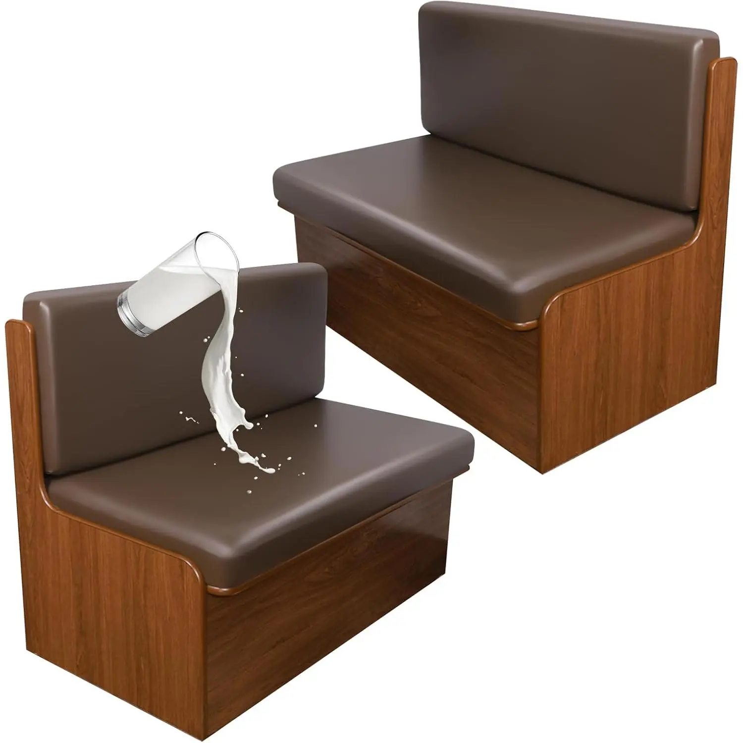 GOSTADY  RV Dinette Cushion Covers - Stretch Camper Cushion Booth Seats Replacement - Washable Sofa Furniture Protector