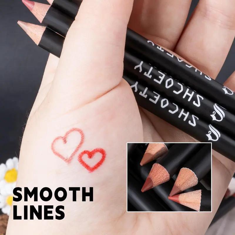 Multicolor Long Lasting Lip Liner Pencil, EasyColoring Glossy , Velvet Matte Finish LiquidLip Gloss Matte Liquid Lipstick, DurableFormulation Summer Makeup,Cosmetic,Lip LinerSet Eyeliner Lipliner Pearl Water Proof Moisturizer Hydrate Moisture Moisturizing