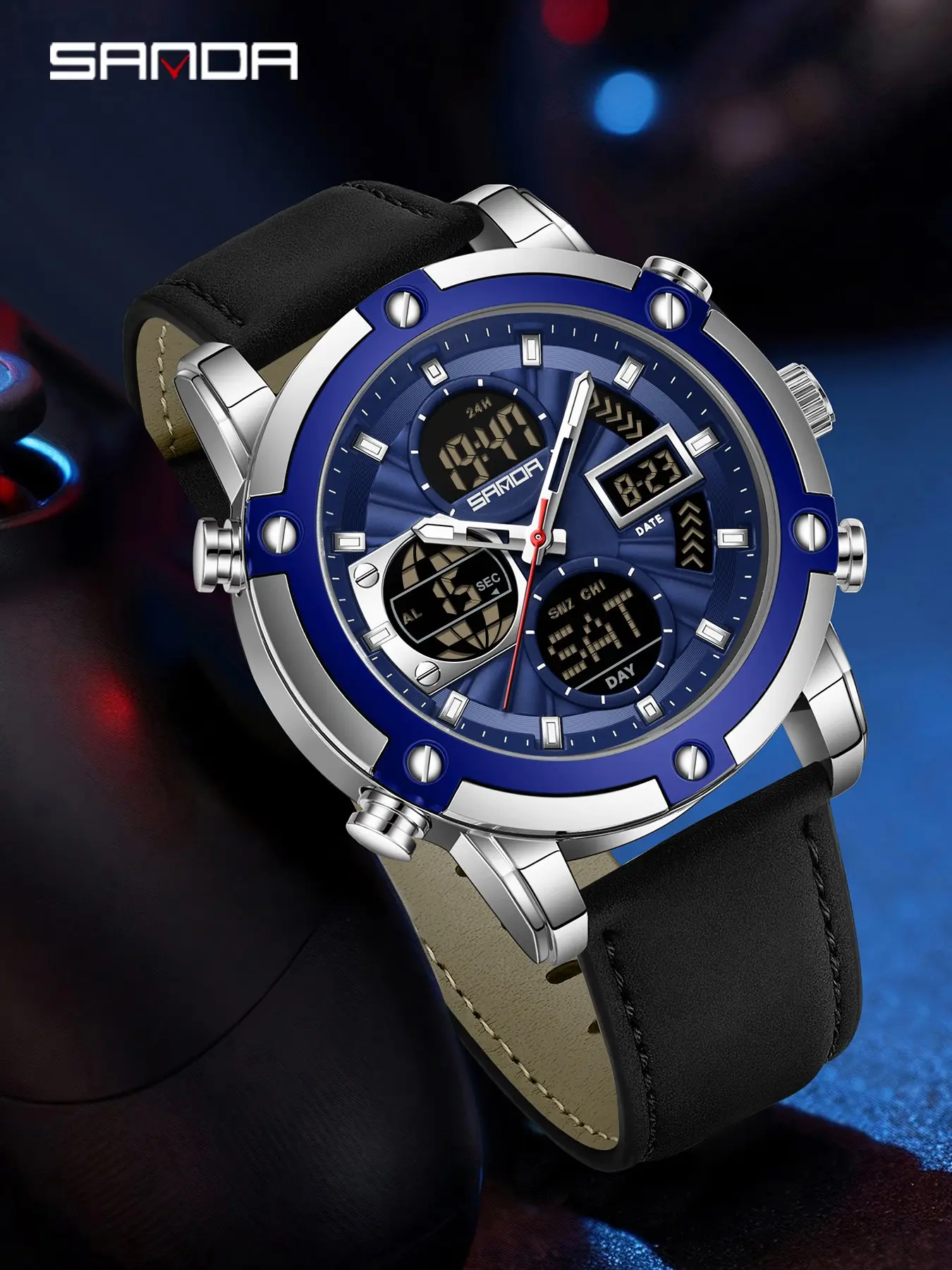 Sanda Multifunctional Digital Watch, Luminous Alarm Stopwatch, Week Date Display, Perfect Birthday Gift for Boys & Girls