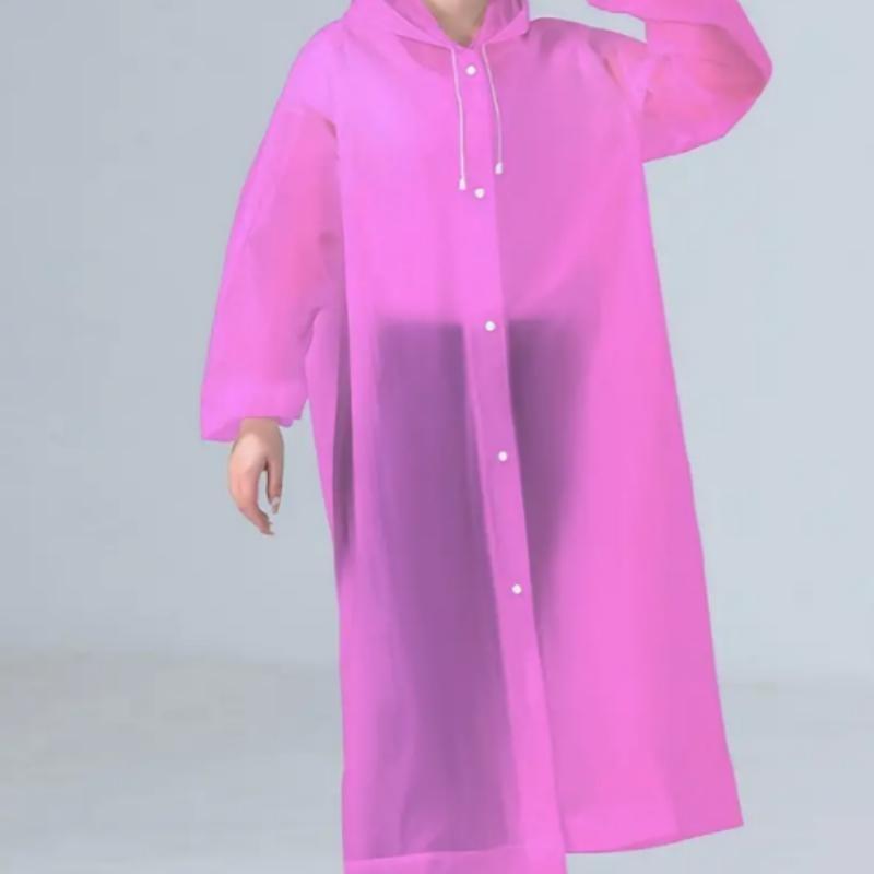 Women's Solid Color Raincoat, Windproof & Waterproof, Lightweight & Fashionable, Ideal for Outdoor Activities, All-Weather Protection