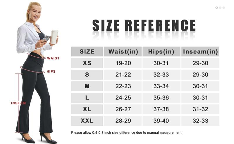 FireSwan Women's Yoga Pants with Pockets Crossover High Waisted Bootcut Pants for Women Gym Workout Flare Leggings
