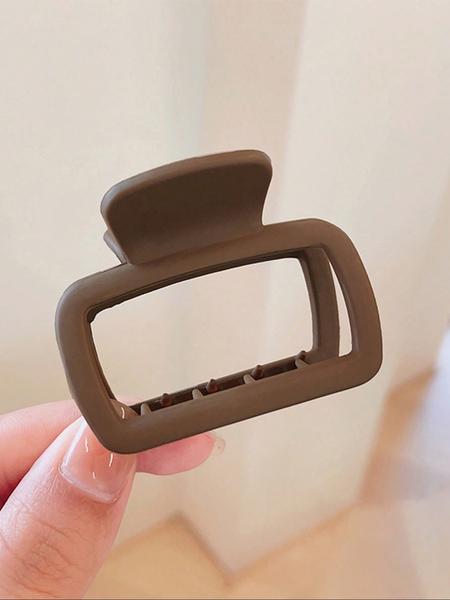 Solid Color Hair Claw, Elegant Cute Hair Accessories for Women & Girls, Headwear for Thick Hair, Fashion Hair Accessories for Party, Daily, Flat Claw Clips