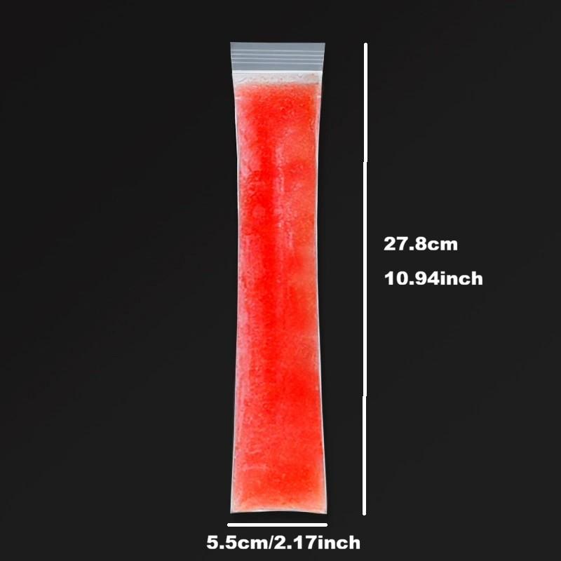 50/100 Disposable Ice Popsicle Mold Bags, Freezer Tubes with Zip Seals, Healthy Snacks Yogurt Sticks Juice Fruit Smoothies, Includes Funnel