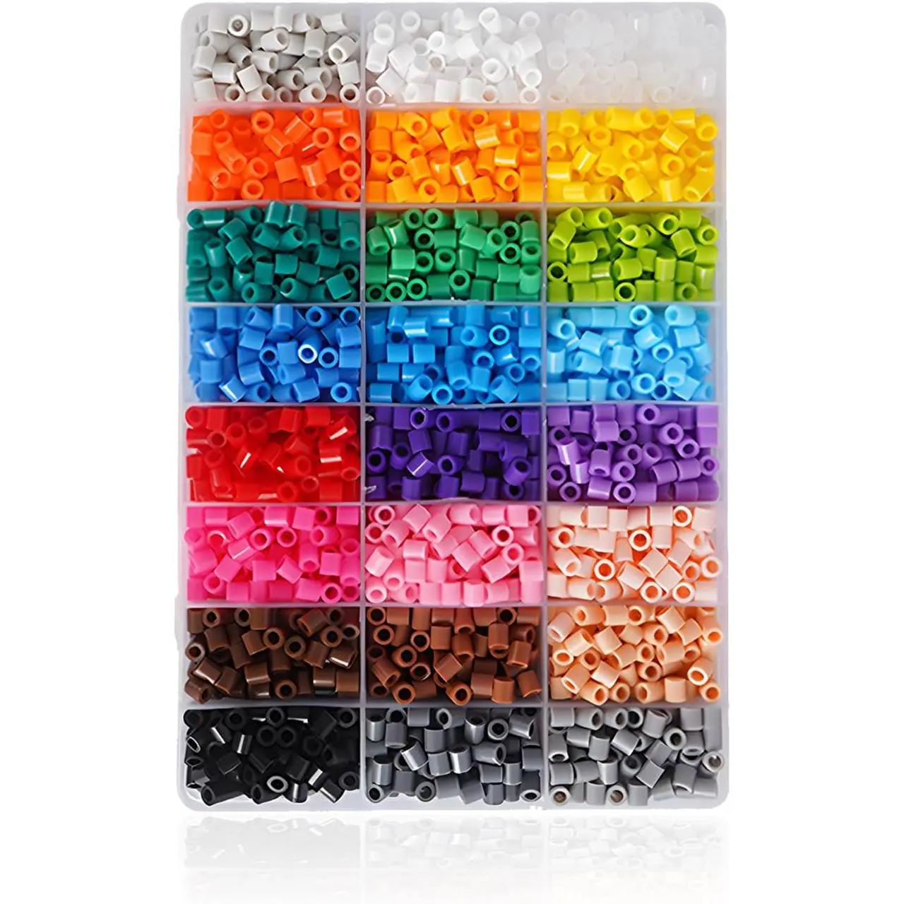 Fuse Beads 24 Colors 4800 count 5mm Melty Beads | Compatible  and Hama for Crafts Christmas Birthday