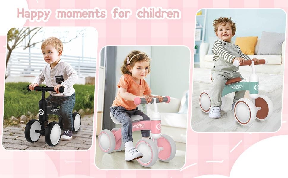 Bobike Baby Balance Bike Toy for Kids Colorful 4-Wheel No Pedal Bicycle for Toddlers Best First Birthday Gift Walker Toy for Boys & Girls Trike Foldable Scooter Bobike Baby Balance Bike Toy for Kids Colorful 4-Wheel No Pedal Bicycle for Toddlers Best First Birthday Gift Walker Toy for Boys & Girls Trike Foldable Scooter