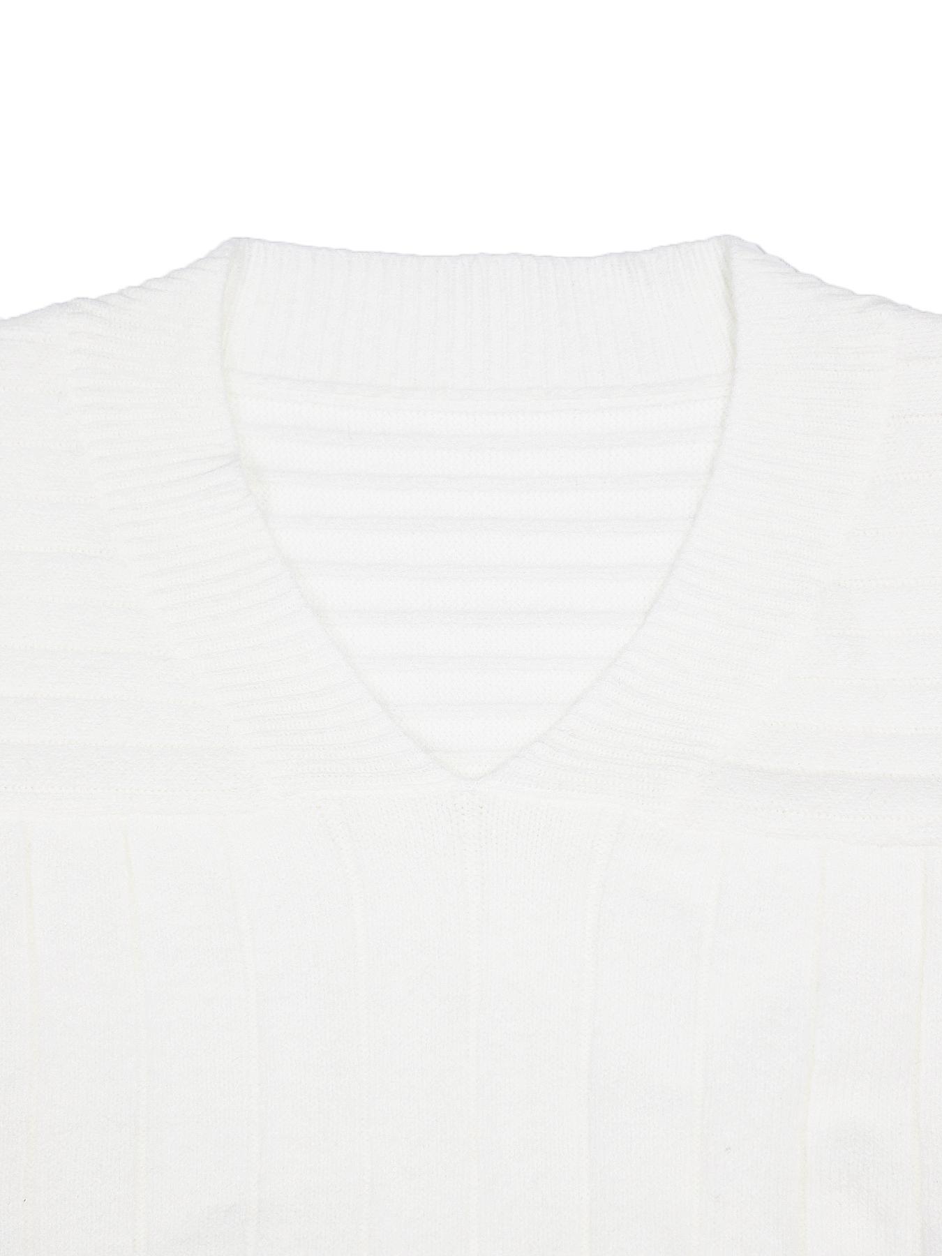 Women's Casual Loose-Fitting V-Neck Sweater Knitwear, Spring & Fall Fashion, Plain Color, Long Sleeve, Versatile and Comfortable