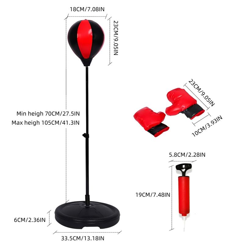 Standing Boxing Quick Ball Kit with 2 Boxing Gloves and Punching Ball, Stress Relief Office Equipment, Adult Reaction Training Ball, Boxing Sets