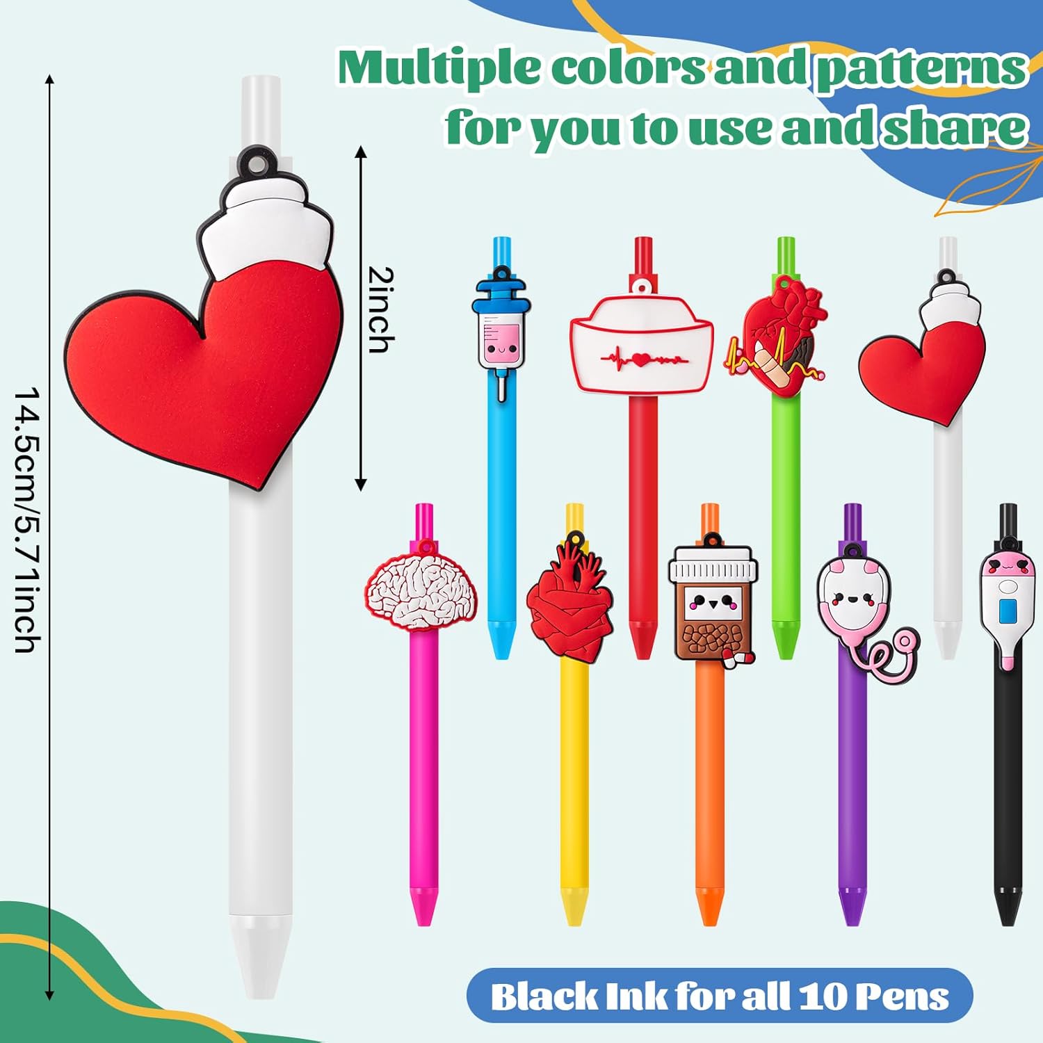18 count Cute Nurse Pens Bulk - Nurse Week & Cna Week Appreciation Gifts Essentials Ballpoint Pens for  Assistant  Student Healthcare Graduation Worker (Funny)
