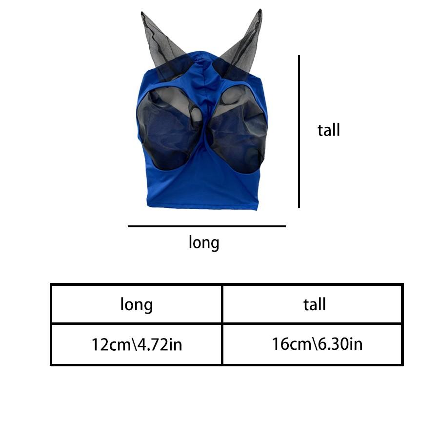 Horse Fly Mask, Mosquito & Insect Protection, Mesh Breathable Horse Head Cover, Equestrian Gear, Ideal for Riding